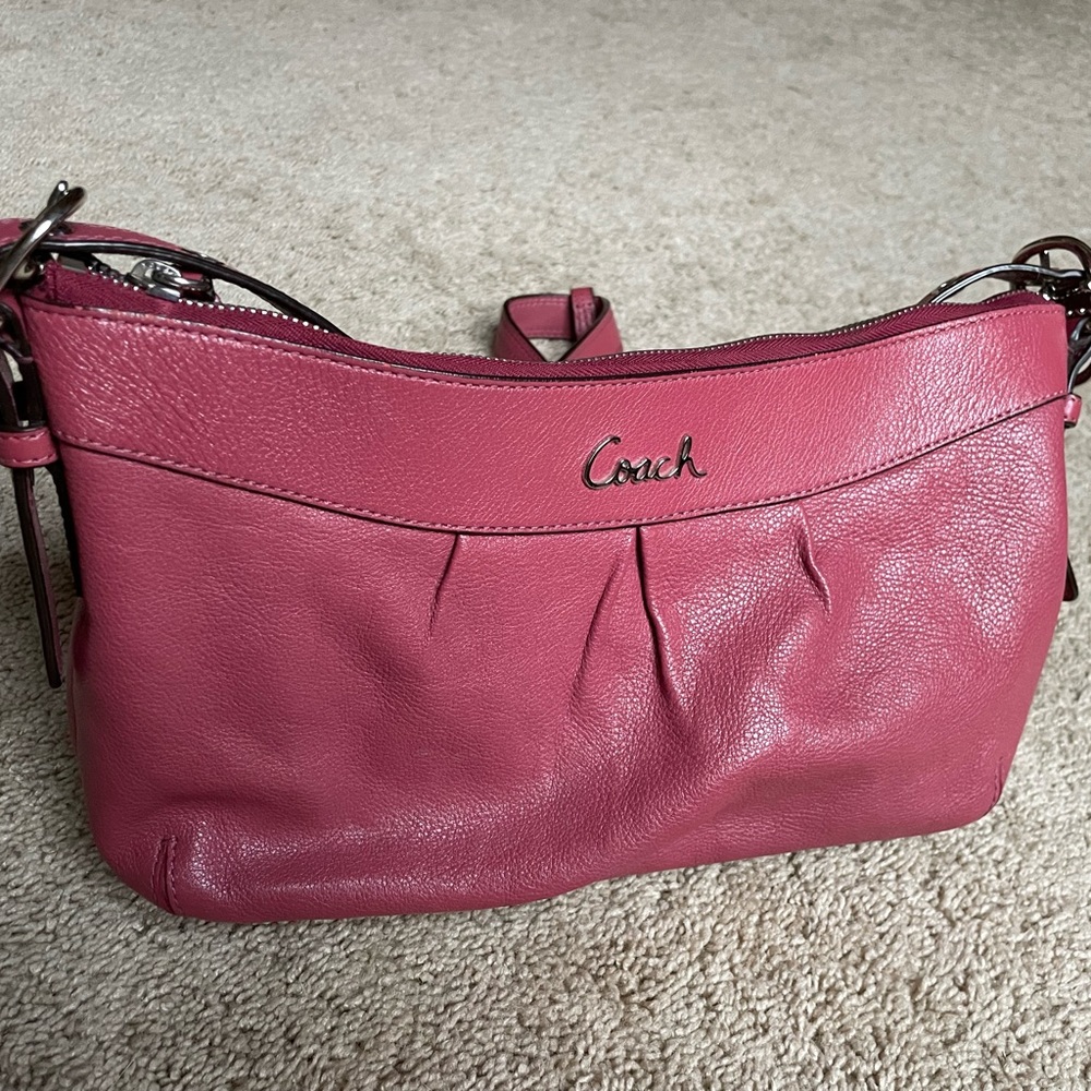 Coach Ashley Rose Pink Shoulder Bag C-1220 F-15512